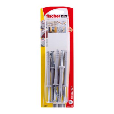 Cheville &agrave; frapper en nylon CS PZ 8 x 80 mm 10 pi&egrave;ces