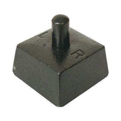 Crapaudine fonte &oslash;16 mm - acier noir