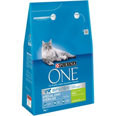 2x3kg Chat st&eacute;rilis&eacute; dinde bl&eacute; PURINA ONE - Croquettes pour chat