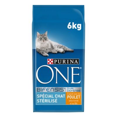 PURINA ONE St&eacute;rilis&eacute; au poulet - lot % : 2 x 6 kg