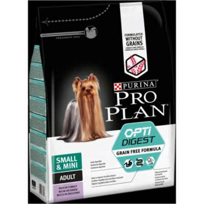 Croquettes Purina ProPlan Opti Mini Adult sans Granules Dinde - 2,5kg
