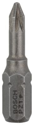 Bosch Pz1 C 25 Mm Extra Hard Tip Screwdriver 3 Units Argent&eacute;