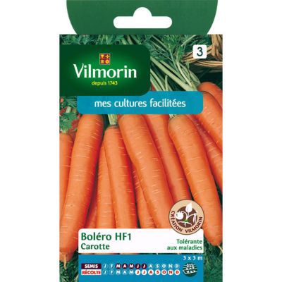 Vilmorin - Sachet de graines Carottes Bolero HF1 - cr&eacute;ation Vilmorin