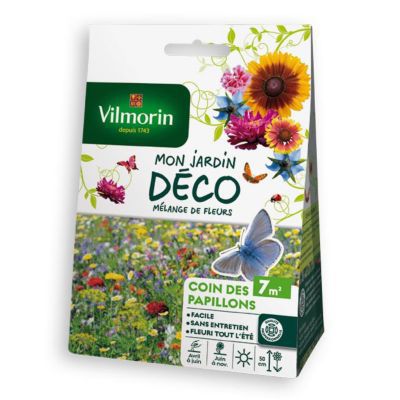 VILMORIN M&eacute;lange graines de fleurs COIN DES PAPILLONS - 7 m&sup2;