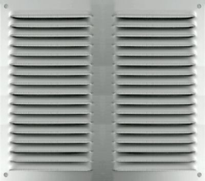 Grille Alu Anodis&eacute; persienne &agrave; moustiquaire 200x200 Sachet