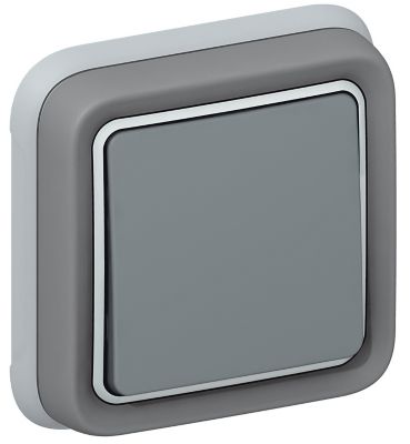 Legrand - Interrupteur ou va-et-vient Plexo complet encastr&eacute; - Gris