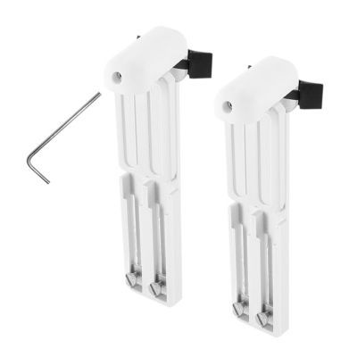 Support &agrave; Serrer Pour Fen&ecirc;tre A&eacute;ration Madeco U17/ M&eacute;tal Blanc 2pcs
