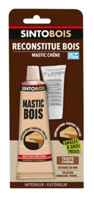 Sintobois mastic &agrave; bois avec durcisseur ls tube 66 ml / 80 g ch&ecirc;ne