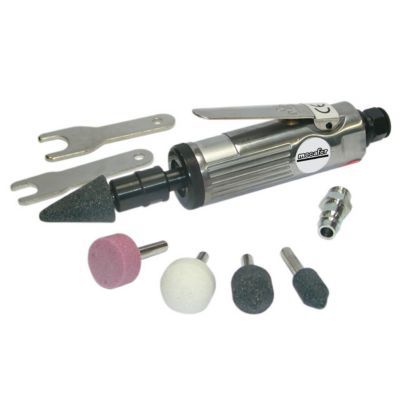 Mecafer 150153 MD06 Meuleuse droite pince &oslash; 6 + Jeu de 5 meules