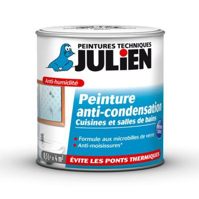 Peinture Anti-Condensation Mat Blanc 0,5 l Julien Blanc