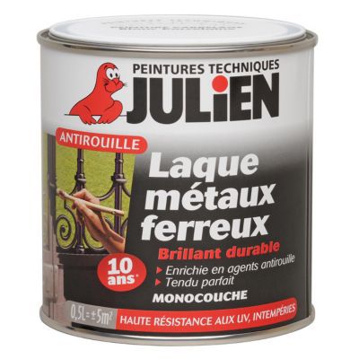 Laque M&eacute;taux Ferreux F&eacute;ricolor Blanc Finition : Satin 0,5 l
