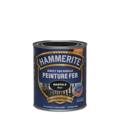 Hammerite - Peinture Direct Sur Rouille Martel&eacute;e Noir 0,75 l Noir