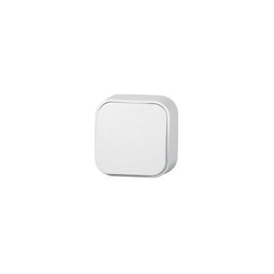 ARNOULD Profil &eacute;co complet poussoir simple carr&eacute; en saillie blanc
