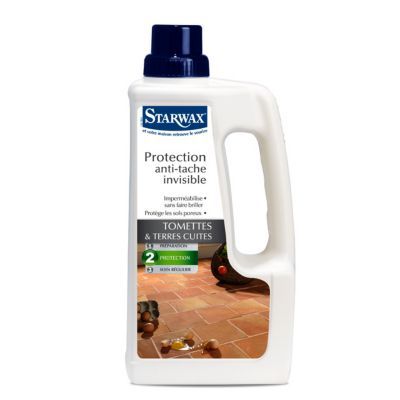 Protection anti-tache invisible pour tomettes et terres cuites Starwax