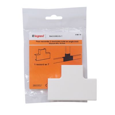 LEGRAND - Syst&egrave;me de moulure 40 x 16 mm LS T&eacute; de d&eacute;rivation