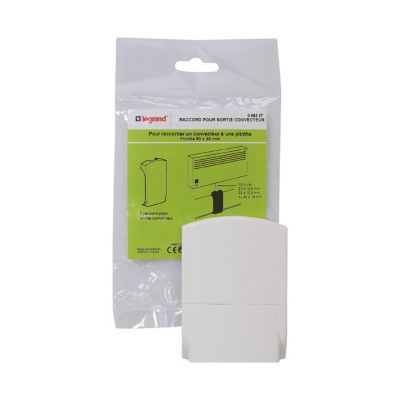 Raccord pour sortie convecteur pour plinthe 80 x 20 mm Legrand