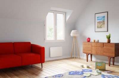 Radiateur &eacute;lectrique &agrave; inertie s&egrave;che Noirot Tectonia 1000W blanc
