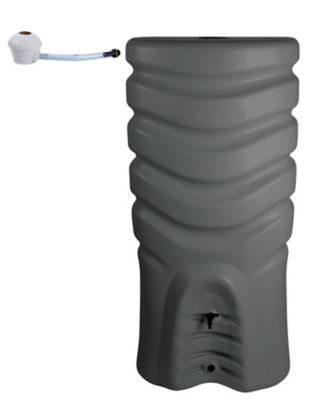 R&eacute;cup&eacute;rateur d'eau Eda R&eacute;cup'o anthracite 550L + kit collecteur
