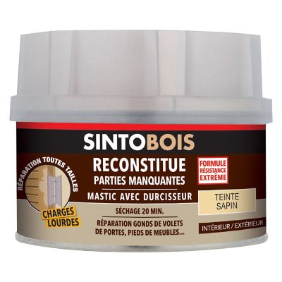 Reconstitue Bois Charges lourdes Mastic Sapin 190g