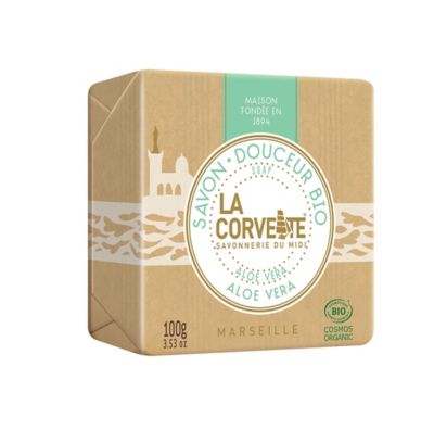 LA CORVETTE Savon pain douceur bio aloe vera 100g