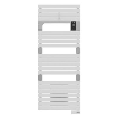 Radiateur s&egrave;che-serviettes ASAMA VENTILO blanc 1750W - connect&eacute;