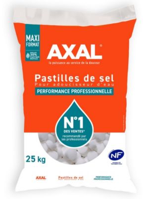 Pastilles De Sel Pour Adoucisseur D'eau Axal - Le Sac De 25 Kg
