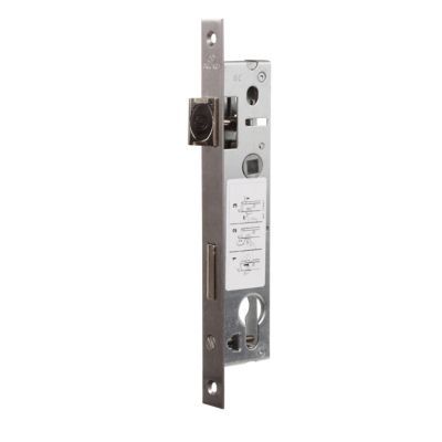 Serrure &agrave; encastrer avec cylindre m&eacute;tal Bricard axe 21 mm enTraxe 92 mm