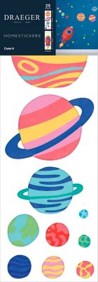 Draeger Paris - Sticker Mural Fus&eacute;e Et Plan&egrave;tes en Papier - Bleu