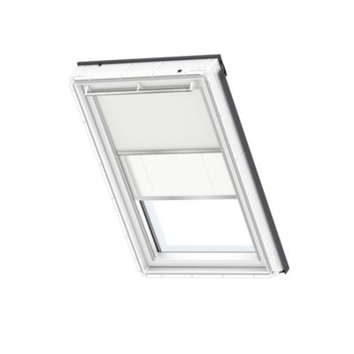 Store duo occultant beige + pliss&eacute; blanc DFD MK04 1085S