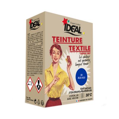 Teinture textile bleu roi Tout en un - 350 g