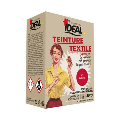 Teinture textile rouge Tout en un - 350 g