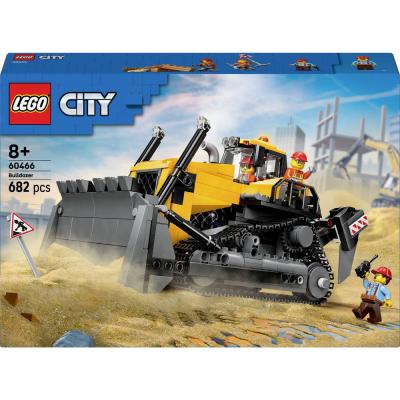 Bulldozer - LEGO&reg; CITY - 60466 - Jaune - 8 ans et plus - Engin de chantier authentique