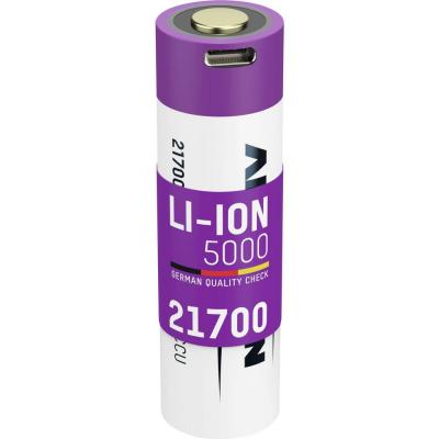 Batterie 3.6V 5Ah li-ion type 21700 charge USB-C 