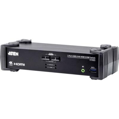 ATEN CS1822 KVM HDMI 4K/USB 3.0 2 Ports + audio