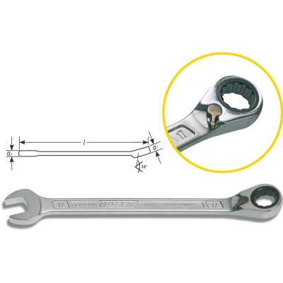 Hazet - Cl&eacute; &agrave; cliquet r&eacute;versible 19mm 1 pcs