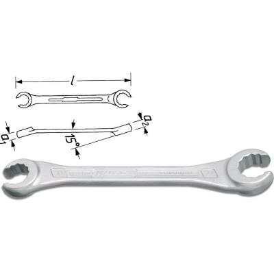 HAZET 612-19X22 Cl&eacute; &agrave; d&eacute;visser-durite rigide frein 222 Acier chrome-vanadium chrom&eacute;