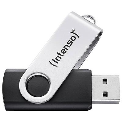 Intenso Cl&eacute; USB Office Line, 256 Go, USB-A, 3.2 Gen 1x1, noir-argent