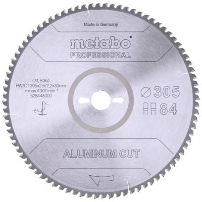 ALUMINIUM CUT PROFESSIONAL 628448000 Lame de scie circulaire 305 x 30 x 2.2 mm Nombre de dents: 84
