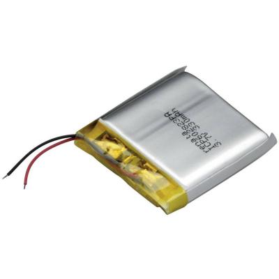 Accu LiPo (lithium-Polylmer) 28 x 25,5 x 6,4 mm ICP602823PA 3.7 V 350 mAh