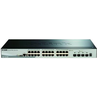 Commutateur semi-g&eacute;r&eacute; D-Link 24 ports Gigabit + 4 ports SFP+ 10G