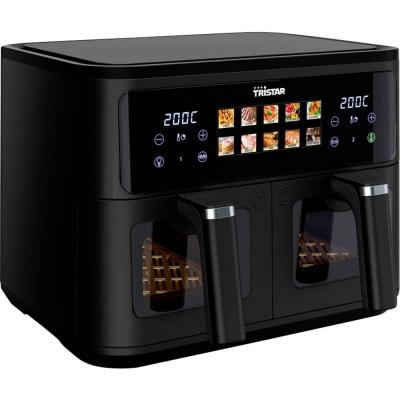 Tristar FR-9075 Friteuse Double - 9L - 2500W - Airfryer - Noir