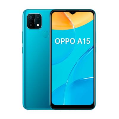Smartphone Oppo A15 6,52 pouces 32 Go Double SIM Bleu t&eacute;n&eacute;breux 