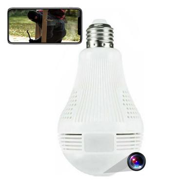 Ampoule Cam&eacute;ra Espion De Surveillance HD 2Mp 360&deg; Wifi Ip E27 Vision Nocturne Ir