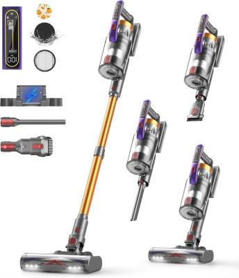 Aspirateur Balai Sans Fil CHEBIO 580W HEPA Or - Neuf