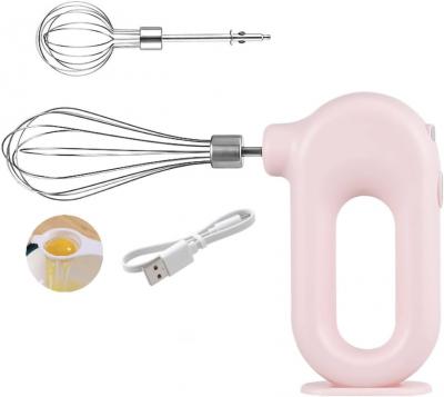 Batteur Electrique Rose 400W avec 5 Vitesses et Turbo