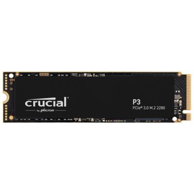 Crucial P3 Disque Dur SSD Interne 500Go 3500Mo/s 3D NAND M.2 NVMe Noir