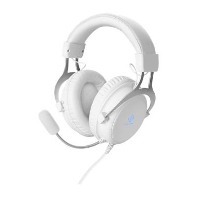 Casque de jeu DELTACO GAMING GAM-030-W supra-auriculaire filaire Stereo blanc volume r&eacute;glable