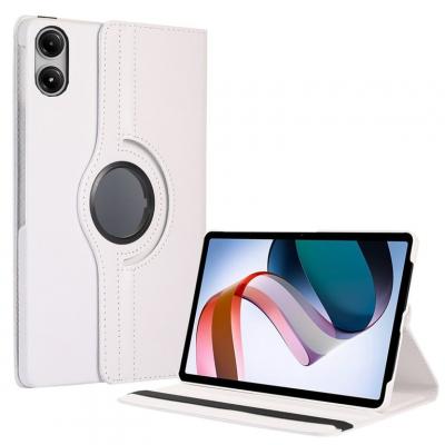 Housse Etui protection pour tablette Xiaom Redmi Pad Pro rotative 360 degr&eacute;s blanche - case