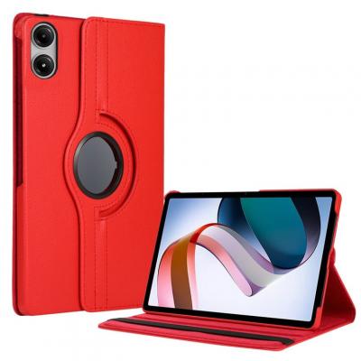 Housse Etui protection pour tablette Xiaom Redmi Pad Pro rotative 360 degr&eacute;s rouge - case