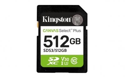 Kingston Canvas Select Plus 512 Go SDXC, Carte m&eacute;moire
